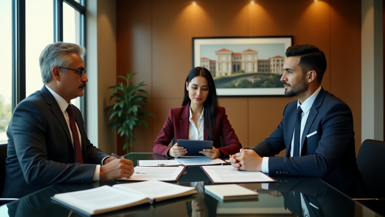 Reunión de consultoría inmobiliaria